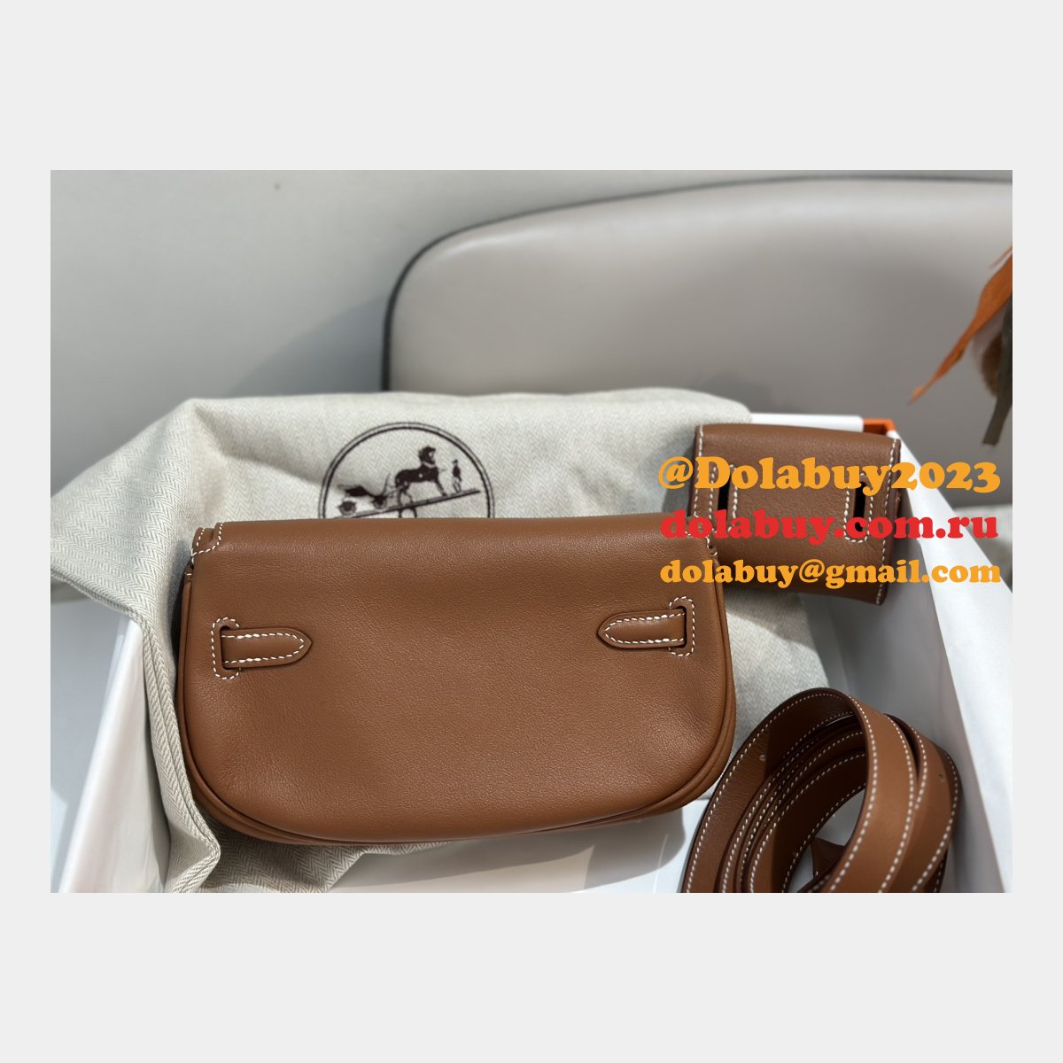 Designer hermes kelly moove 17cm swift leather Luxury bag
