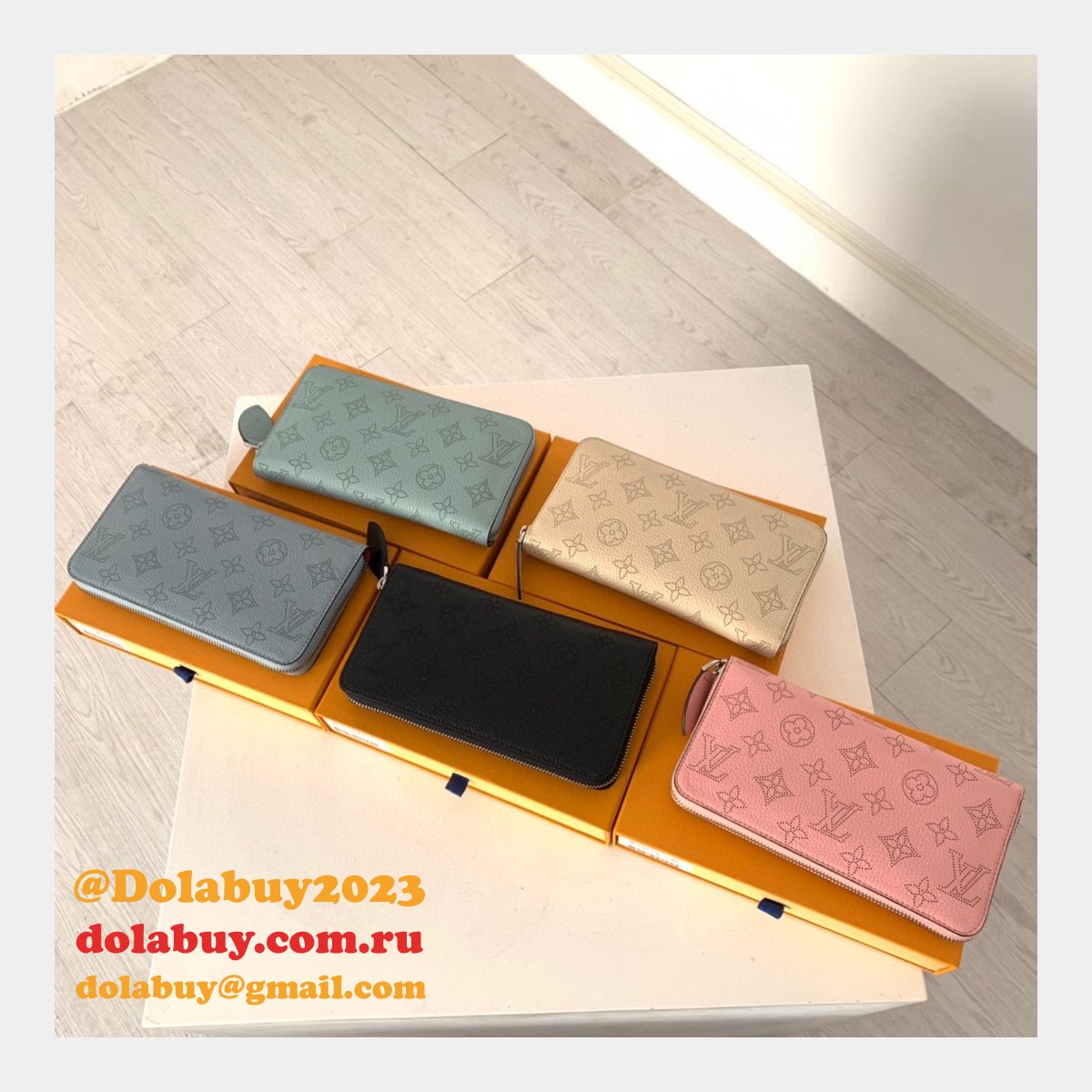 Louis Vuitton M61867 Fake Zippy Wallet Mahina Multiple Colour