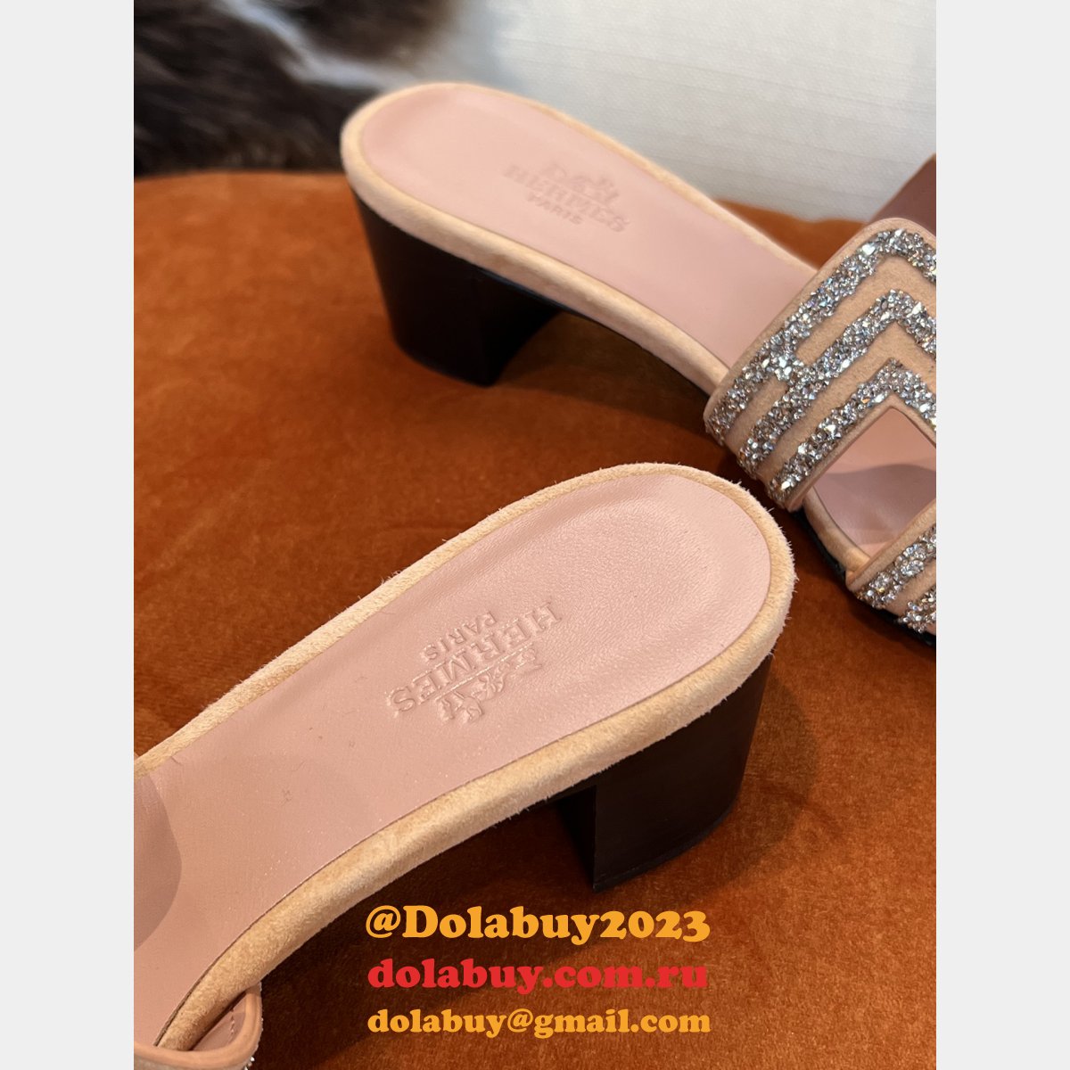 Designer Replica Hermes Oran Slippers Luxury Shoes