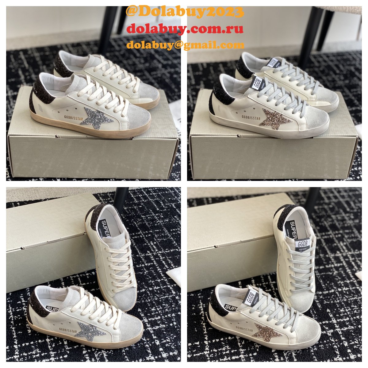 Luxury Super-Star Sabots With Platinum Star Shoes