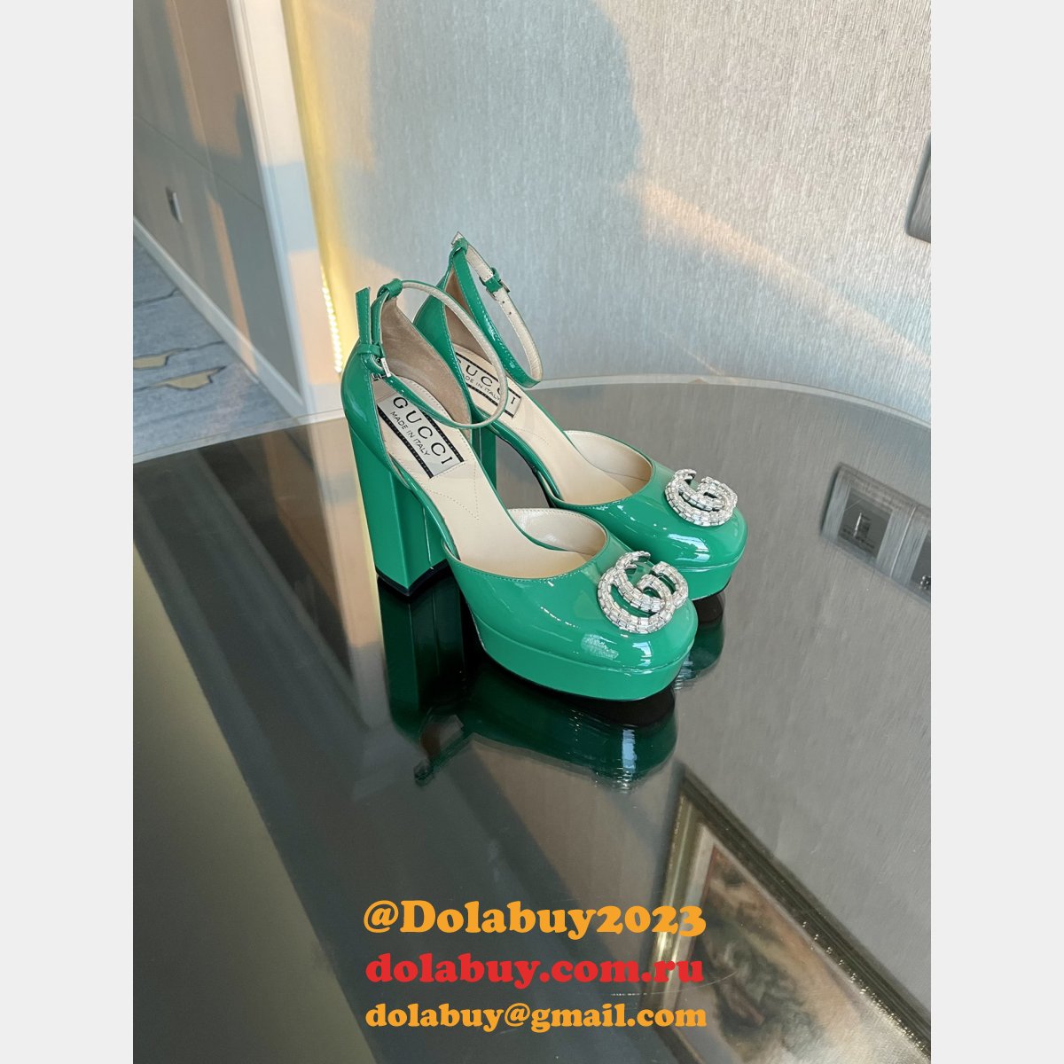 high quality G*u*i high plat form fashion perfect shoes