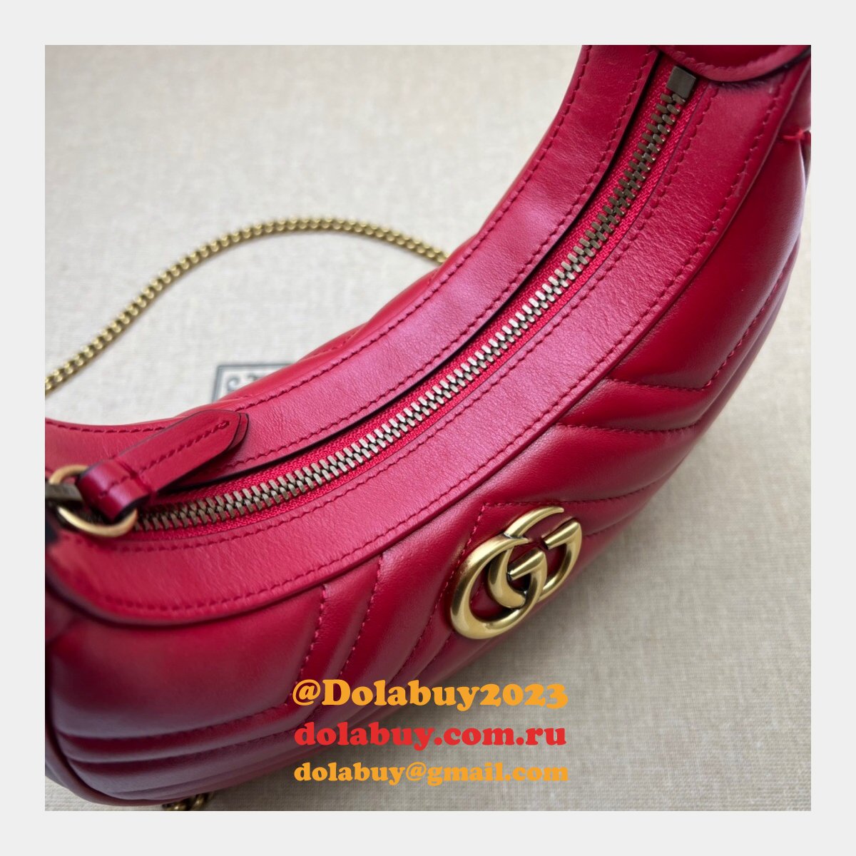 G*u*i best 699514 gg marmont half-moon-shaped replica bag