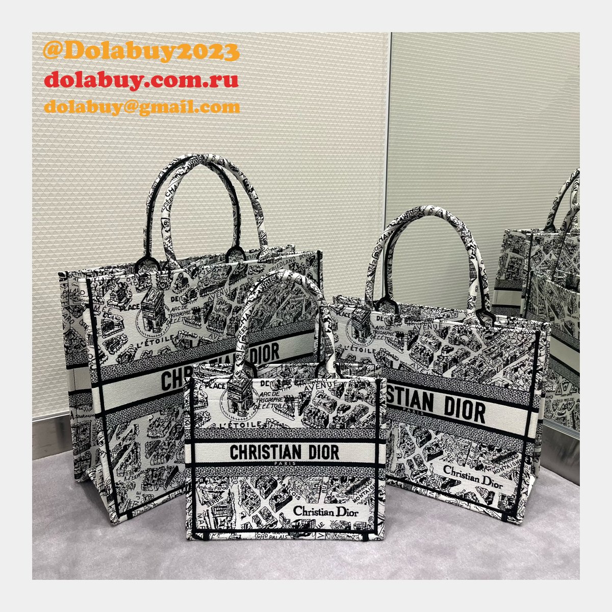 Buy Cheap Replica Christian Dior CD Book Tote Online Top Quality Bag