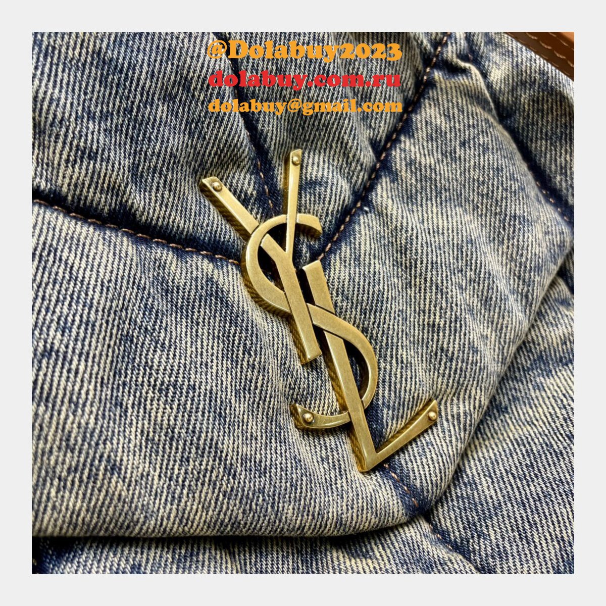 Saint Laurent Top Quality Loulou Quilted Puffer Leather 35CM Shoulder
