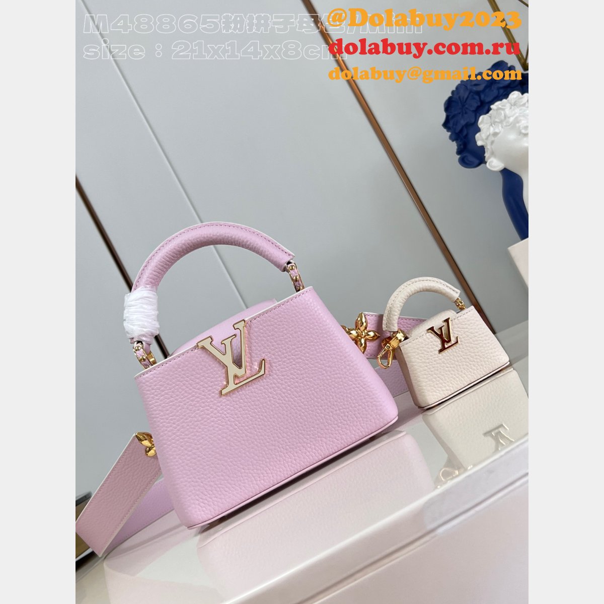 Louis Vuitton 7 Star M48865 Mother-Child Capucines High-Quality Replica Bags