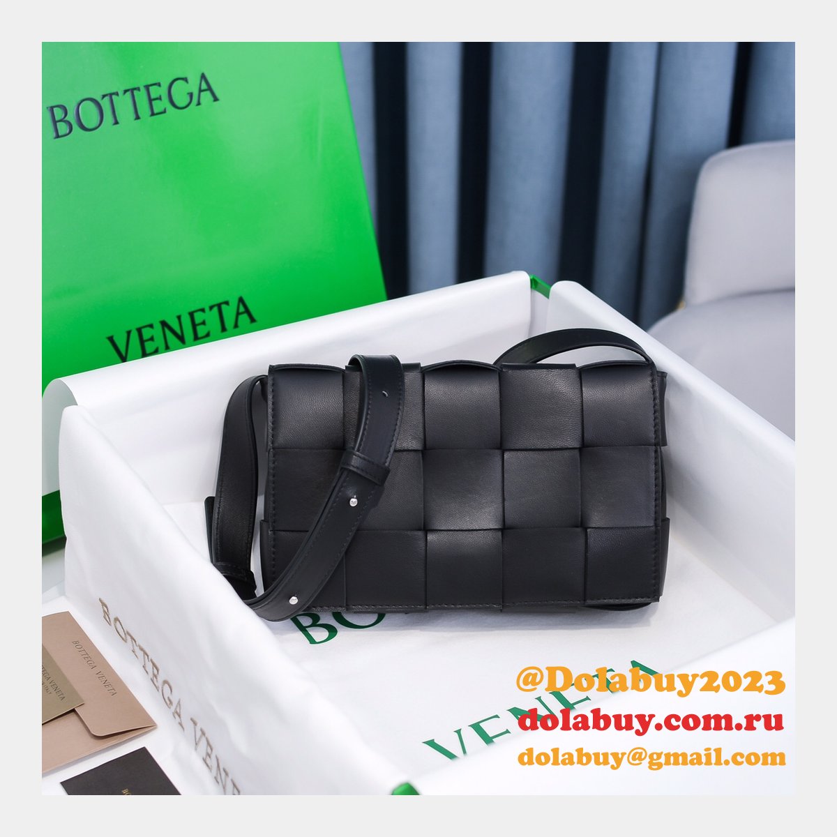 top quality b0tte*a Ven*ta cassette lambskin crossbody bag