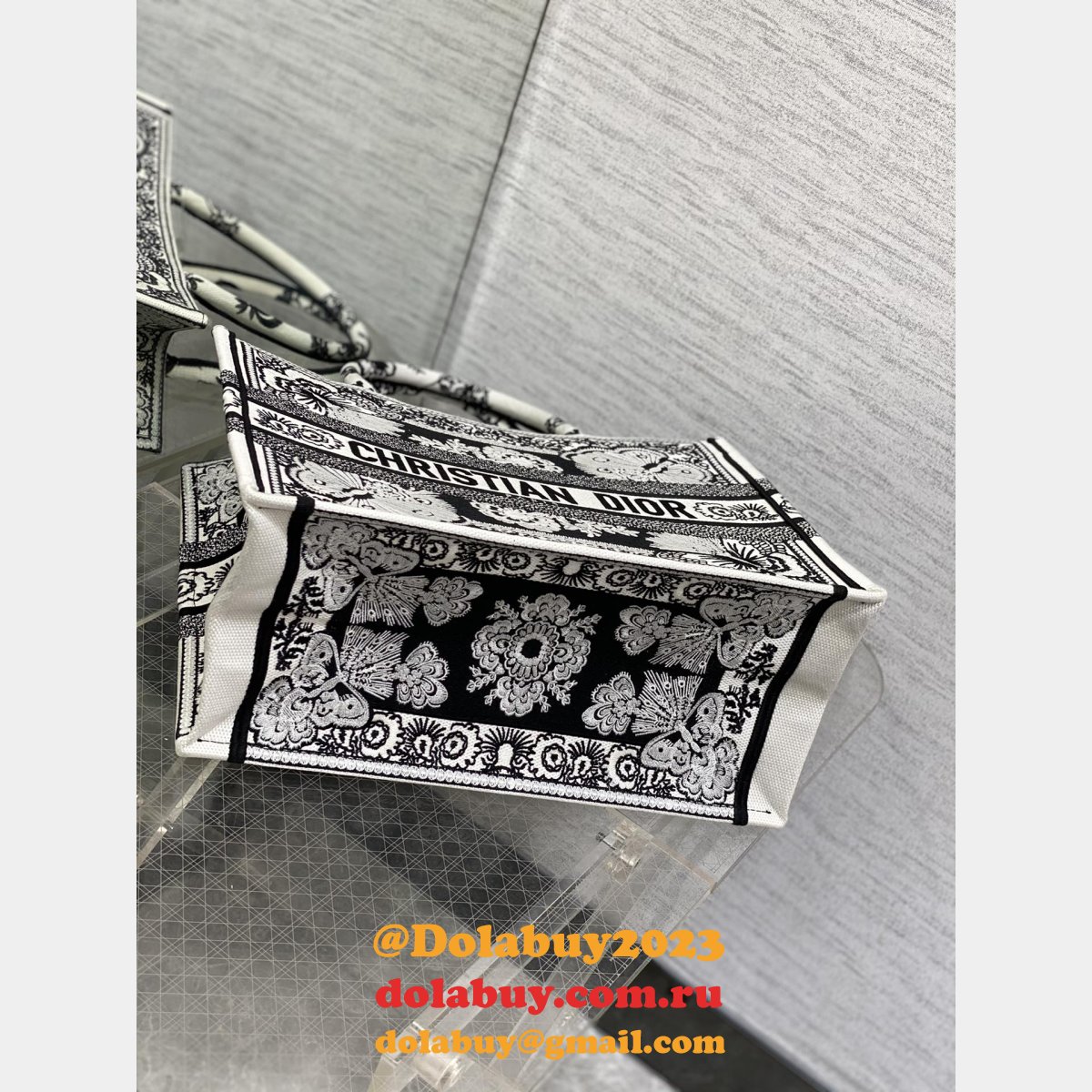 Replica CD Book Tote Dior Designer Tote for Sale