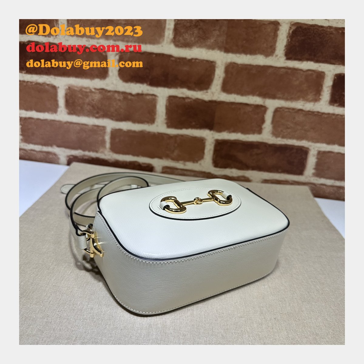 knockoff G*u*i designer horsebit 1955 760196 shoulder bag