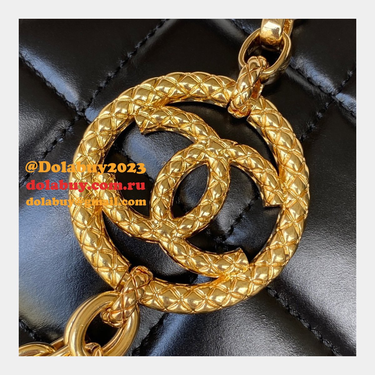 Best Luxury Replica AS3383 Camera Case Metallic Calfskin & Gold-Tone