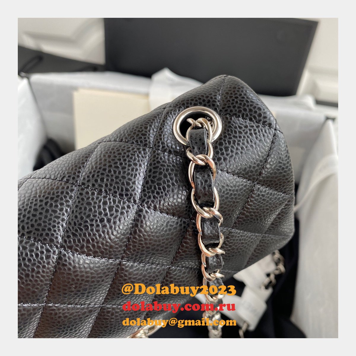 High Quality CC CF 20CM Flap classic flap Black bag