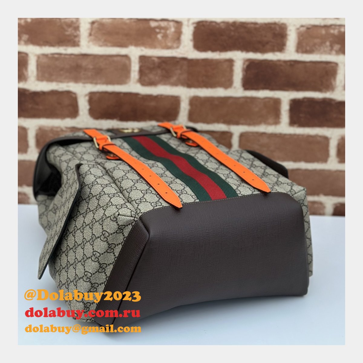 G*u*i gg supreme ophidia inspired backpack 7 star 598140 straps