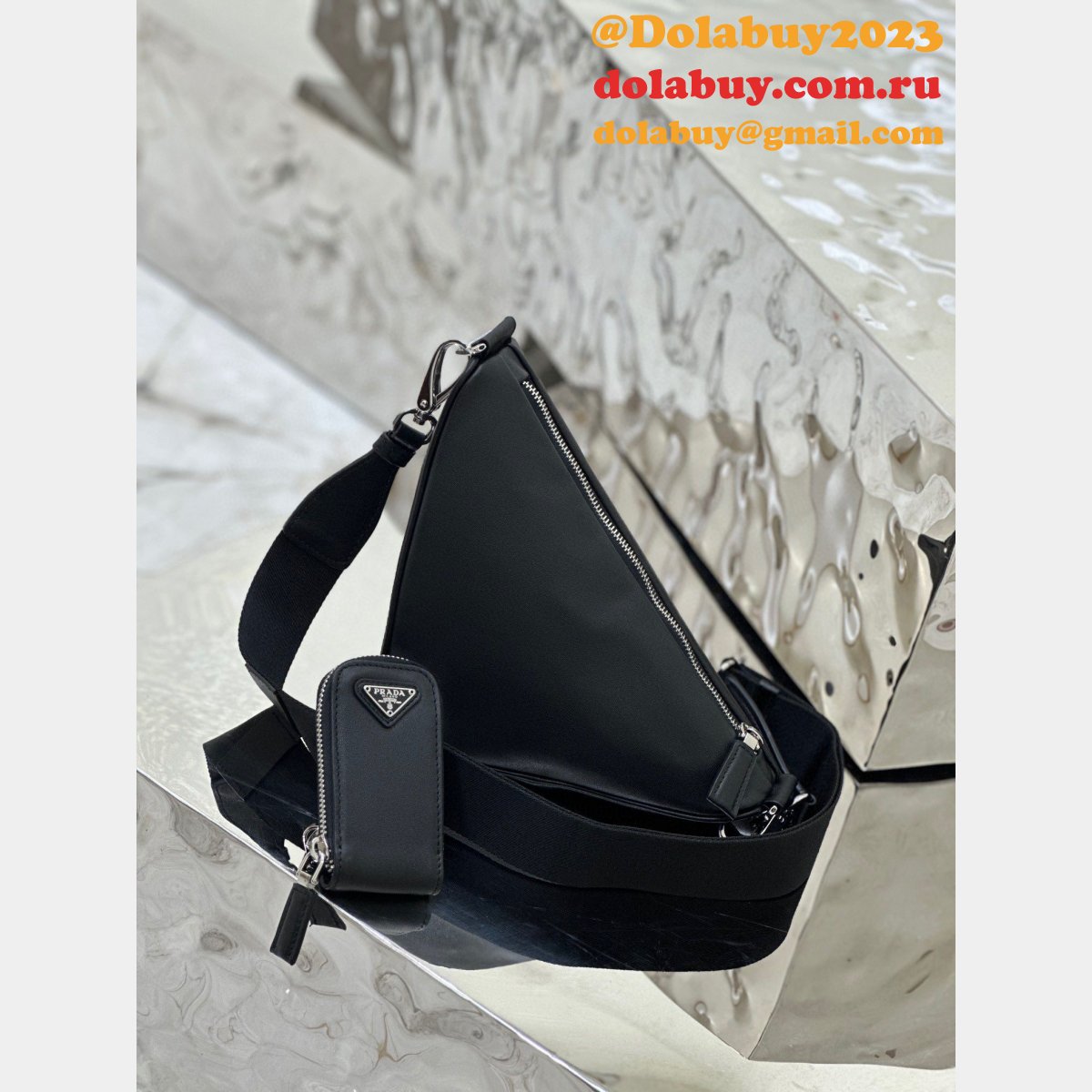 Top Quality Prada calfskin triangle 7 Star bag