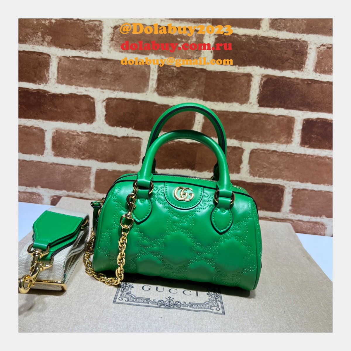 G*u*i best perfect gg matelassé leather top handle 702251 replica bag