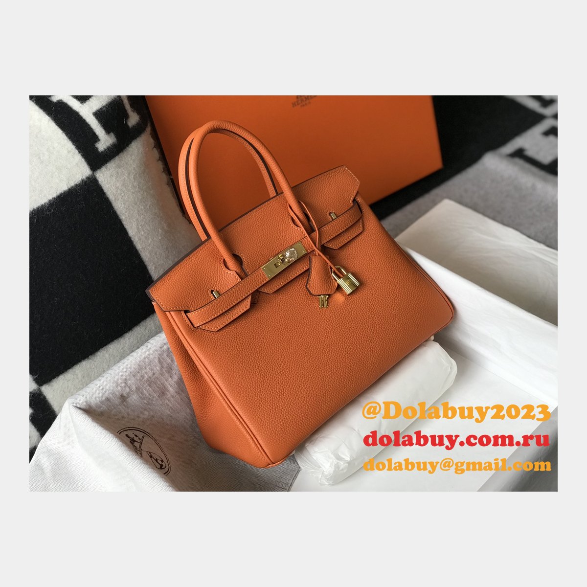 Customize Best Quality Replica Hermes Birkin 30cm 1:1 Handbags on Sale