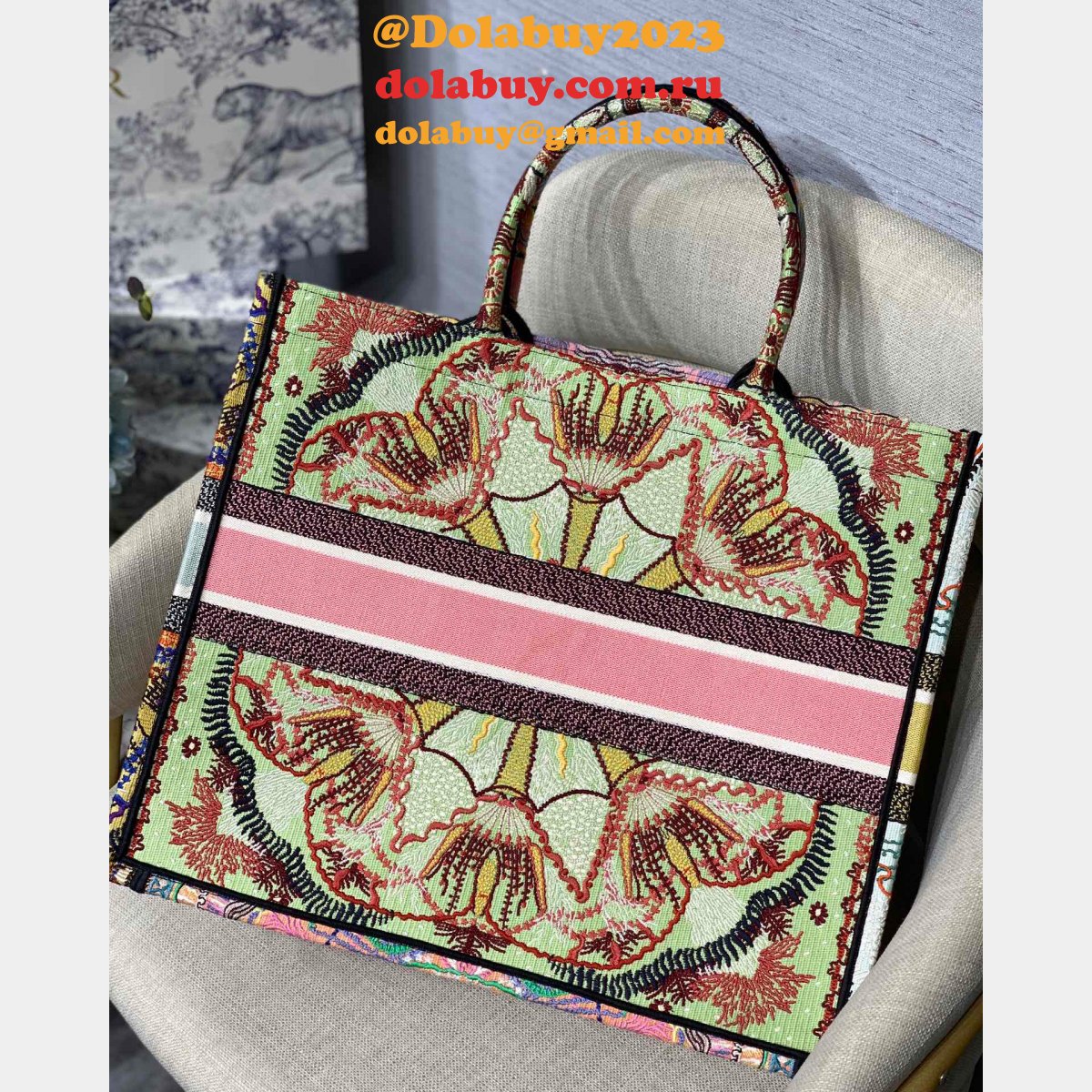 Christian Dior Replica CD Book Tote bag Large