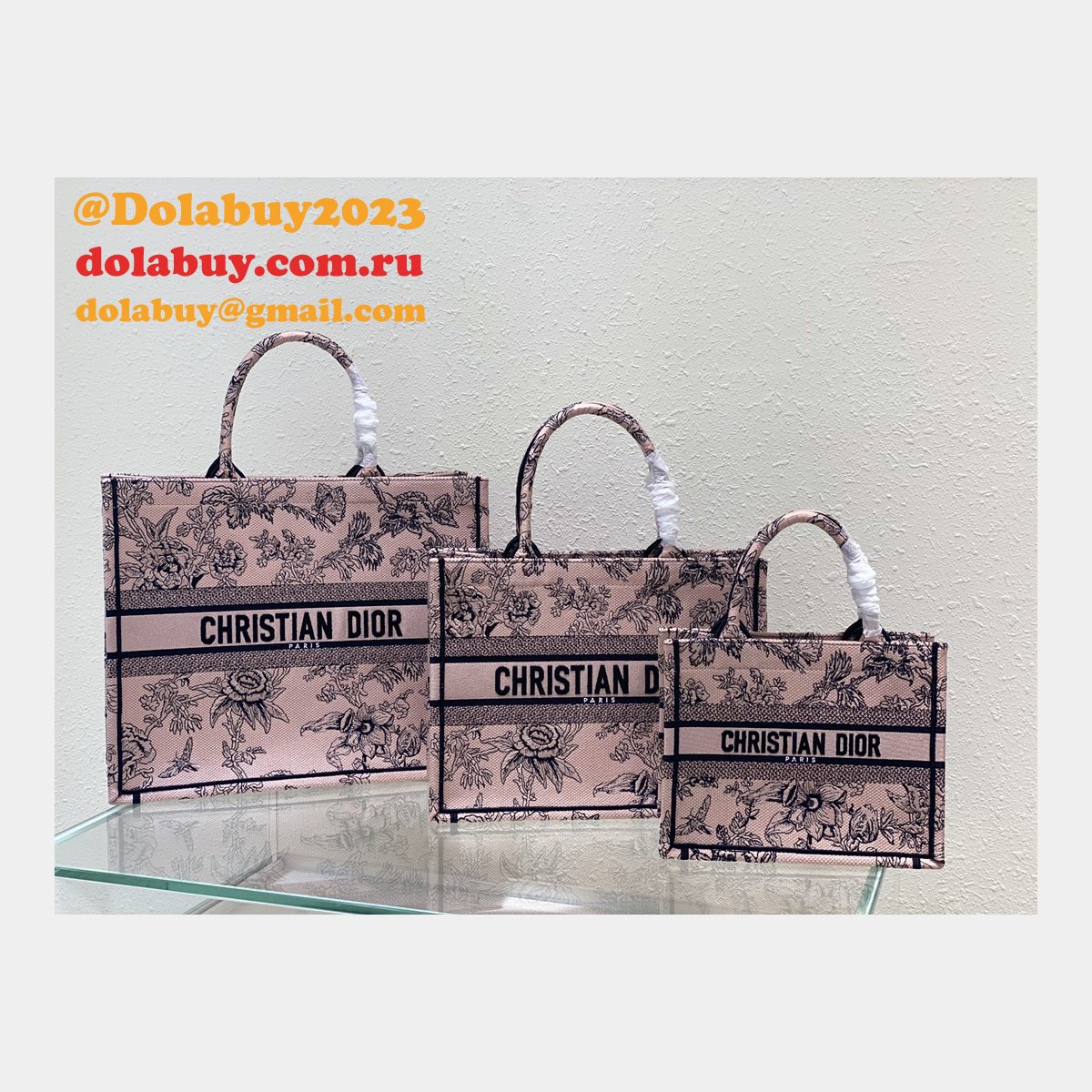 Buy Replica Christian Dior CD Book Tote 26.5/36/41.5cm Bags from Dolabuy