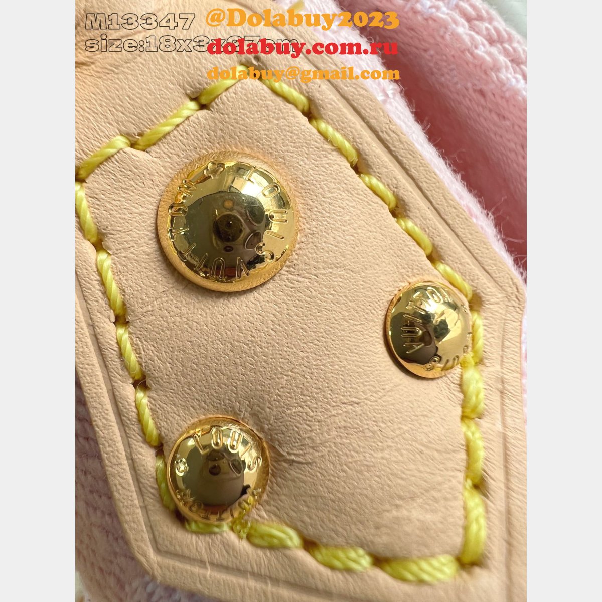 Luxury Monogram Denim Pink M13347 Louis Vuitton New Sunset Bag
