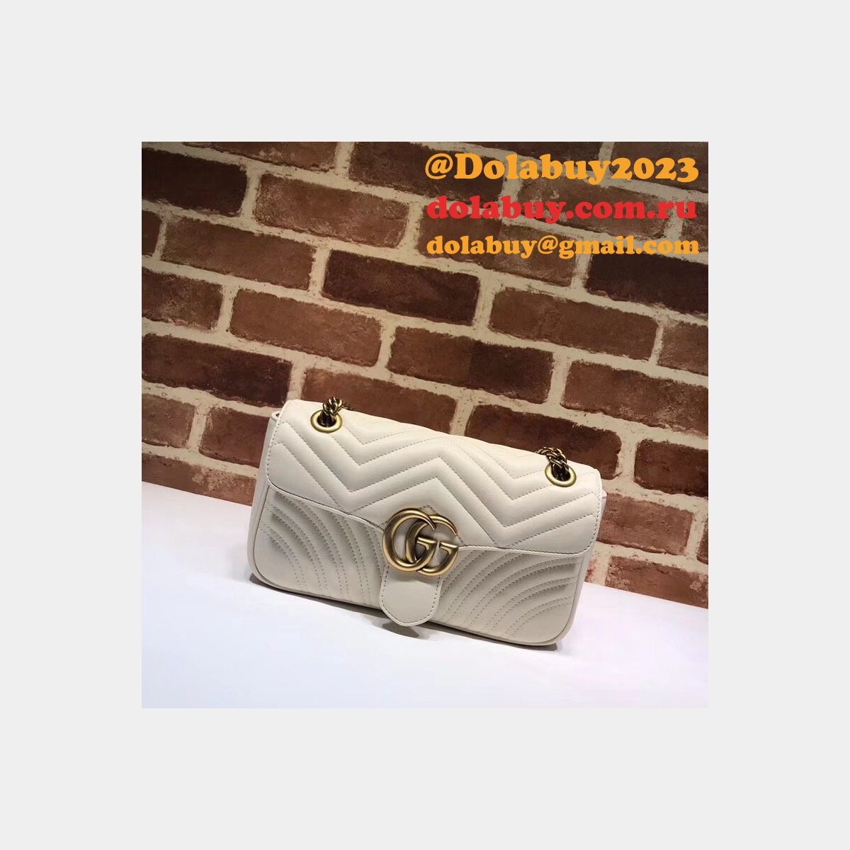 G*u*i gg marmont replica 443497 ladies shoulder bag