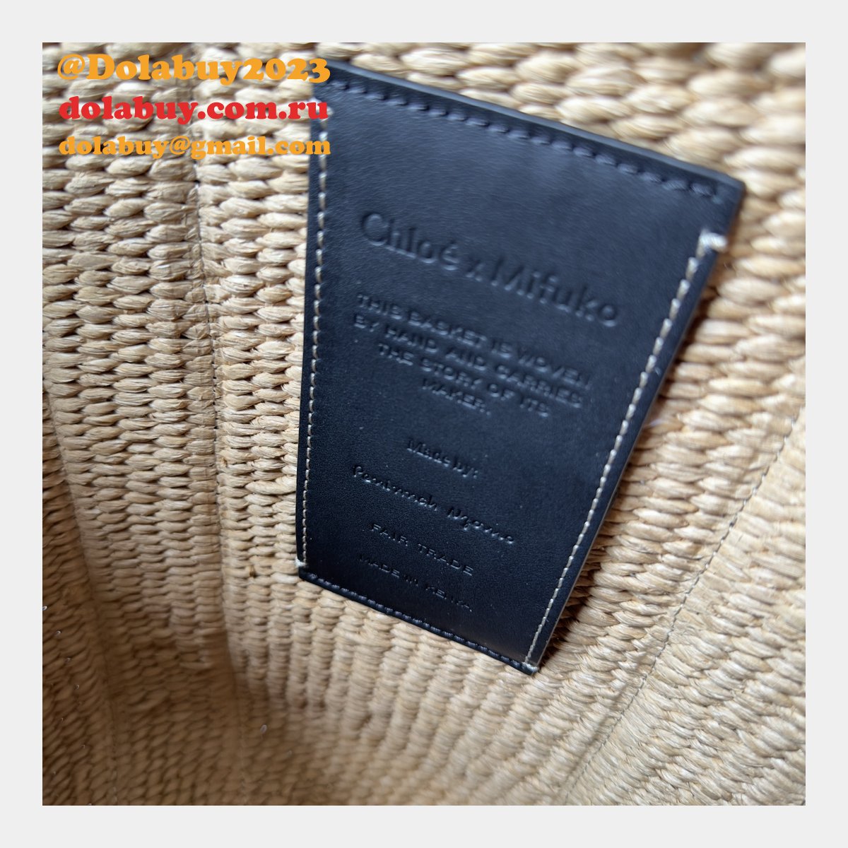7 Star Luxury Chloe Large Woody Basket BAG