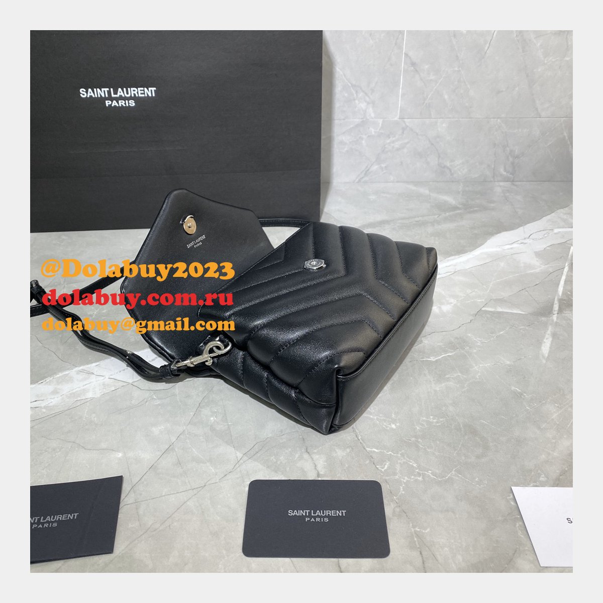 BEST HIGH QUALITY YSL 467072 LOULOU MATELASSE 20CM