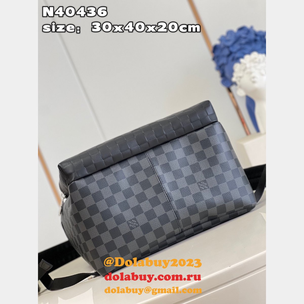 Copy Louis Vuitton Discovery Backpack N40436 Damier Infini Men