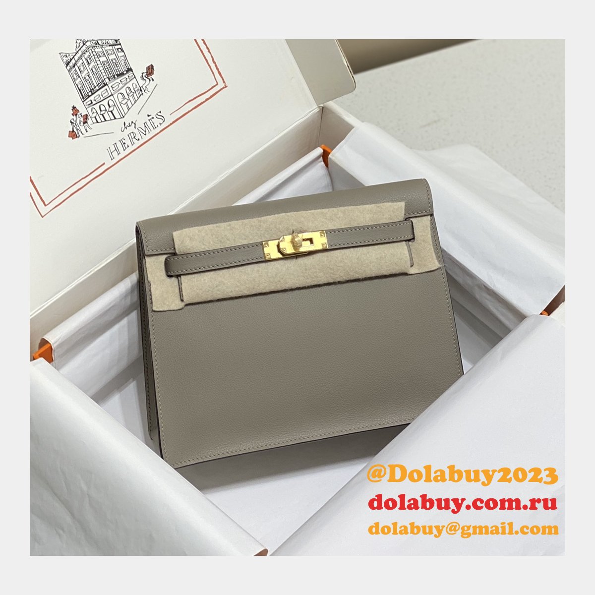 7 Star HERMES KELLY DANSE Customize BAG FOR SALE