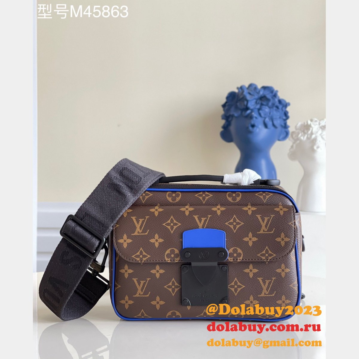 Louis Vuitton AAA+ LVS Replica S Lock Messenger M45863 Monogram