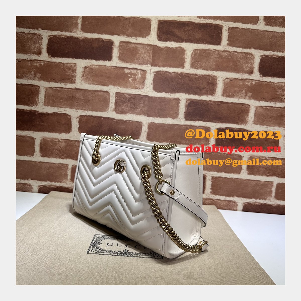 top quality G*u*i gg marmont small tote bag