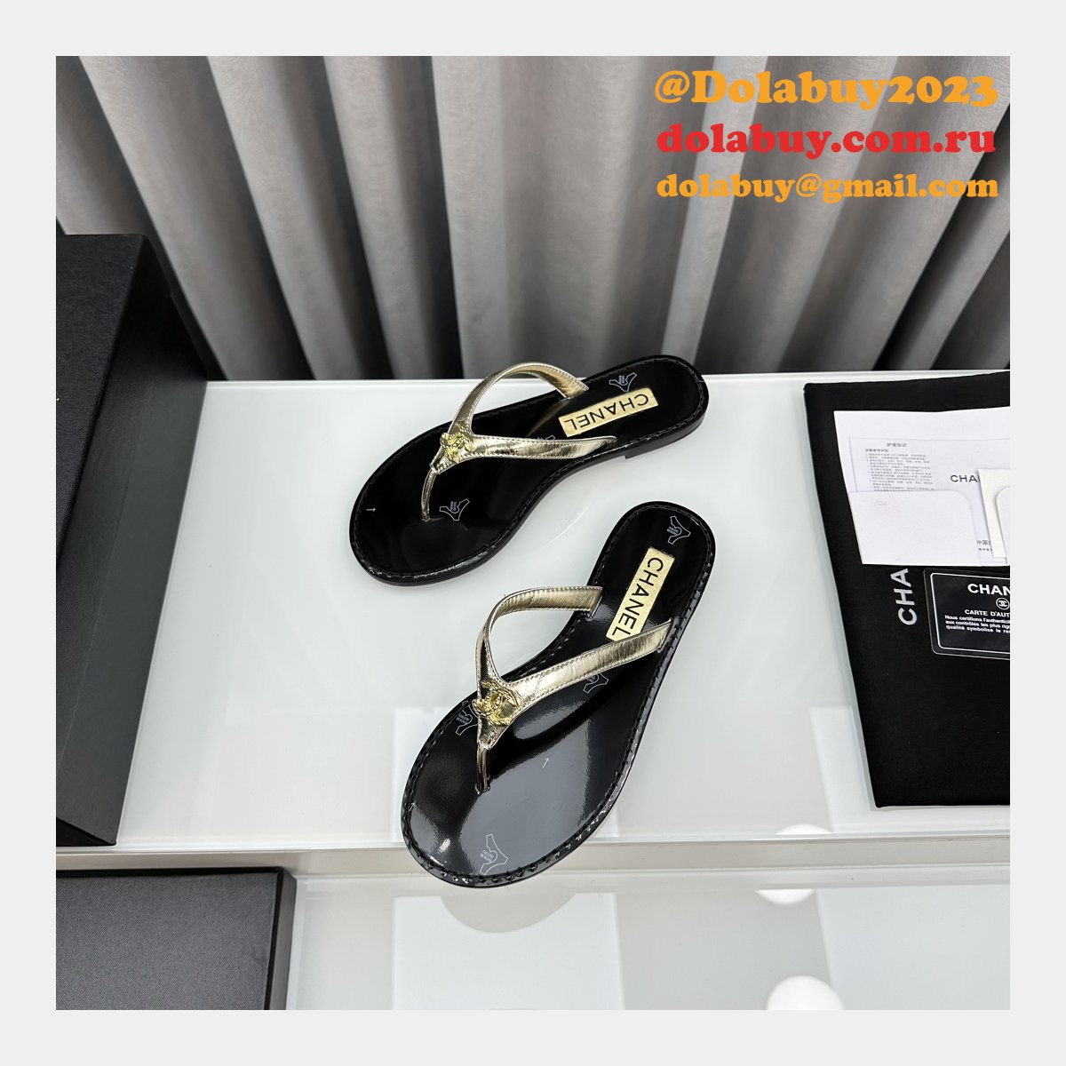 Perfect Sandals Street Replica Plain Leather Flip Flops Shoes