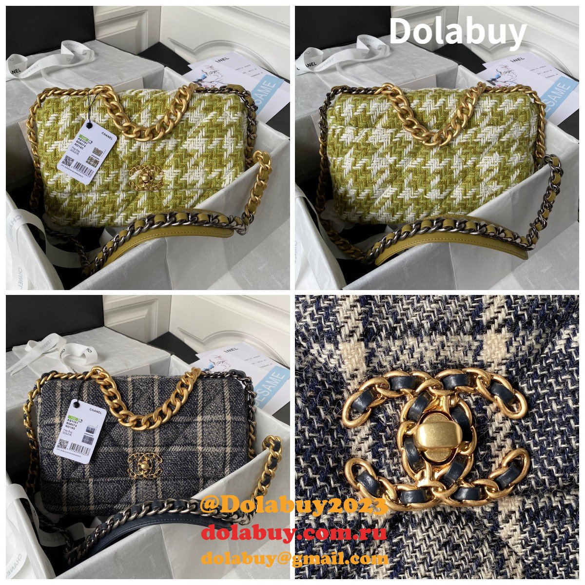 Designer 1:1 Mirror AS1161 Replica Luxury 2023 19 Handbag 30CM