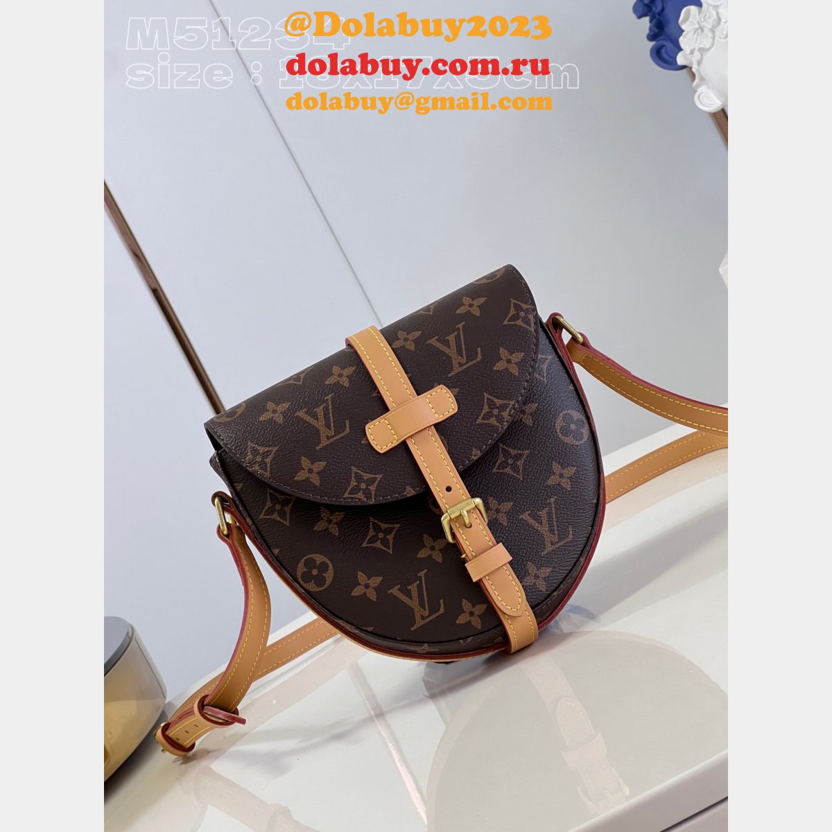 Auth Replica Louis Vuitton 1:1 High Quality Monogram Chantilly M51233 Shoulder