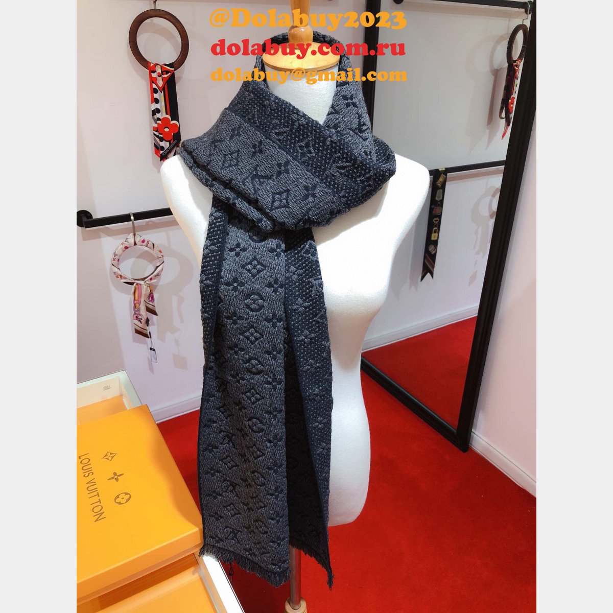 Luxury Fashion LV Winter Cashmere Scarf