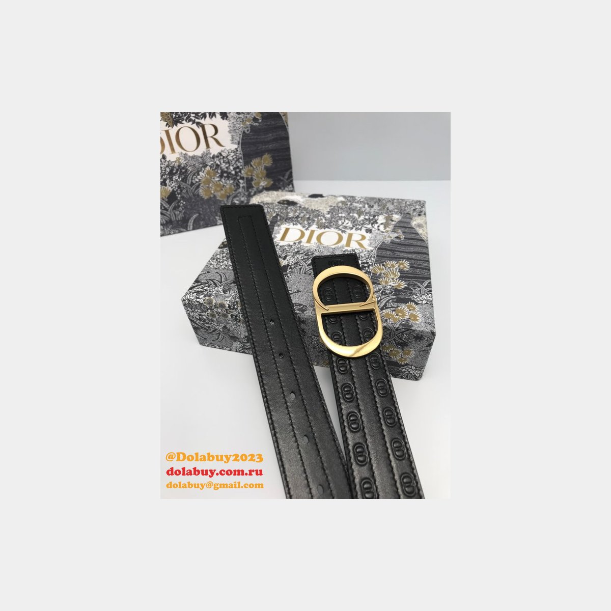 Top Quality CHRISTIAN DIOR 35MM 7 Star BELT