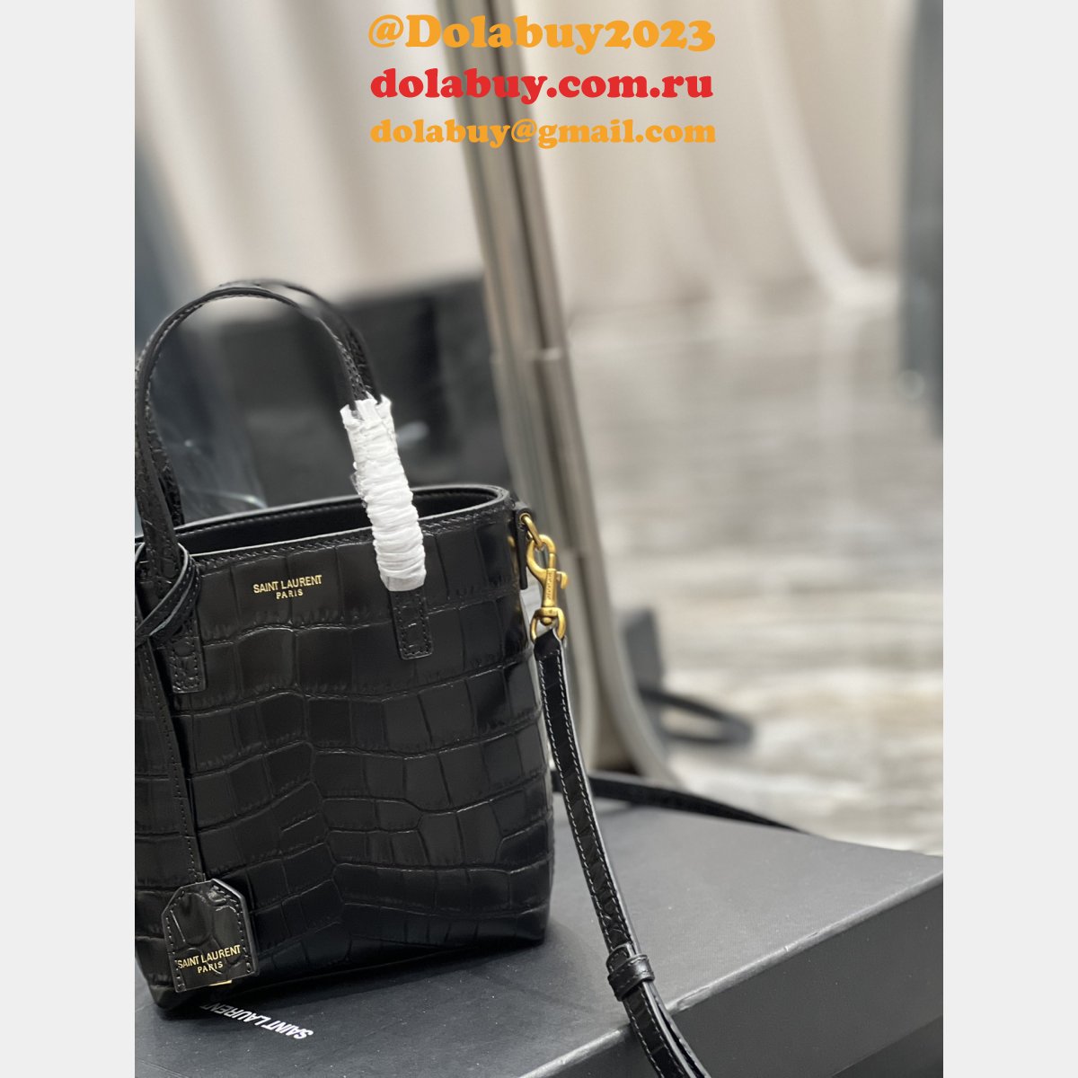 Saint Laurent Luxury Copy 712367 Mini Toy Shopping Tote Bag