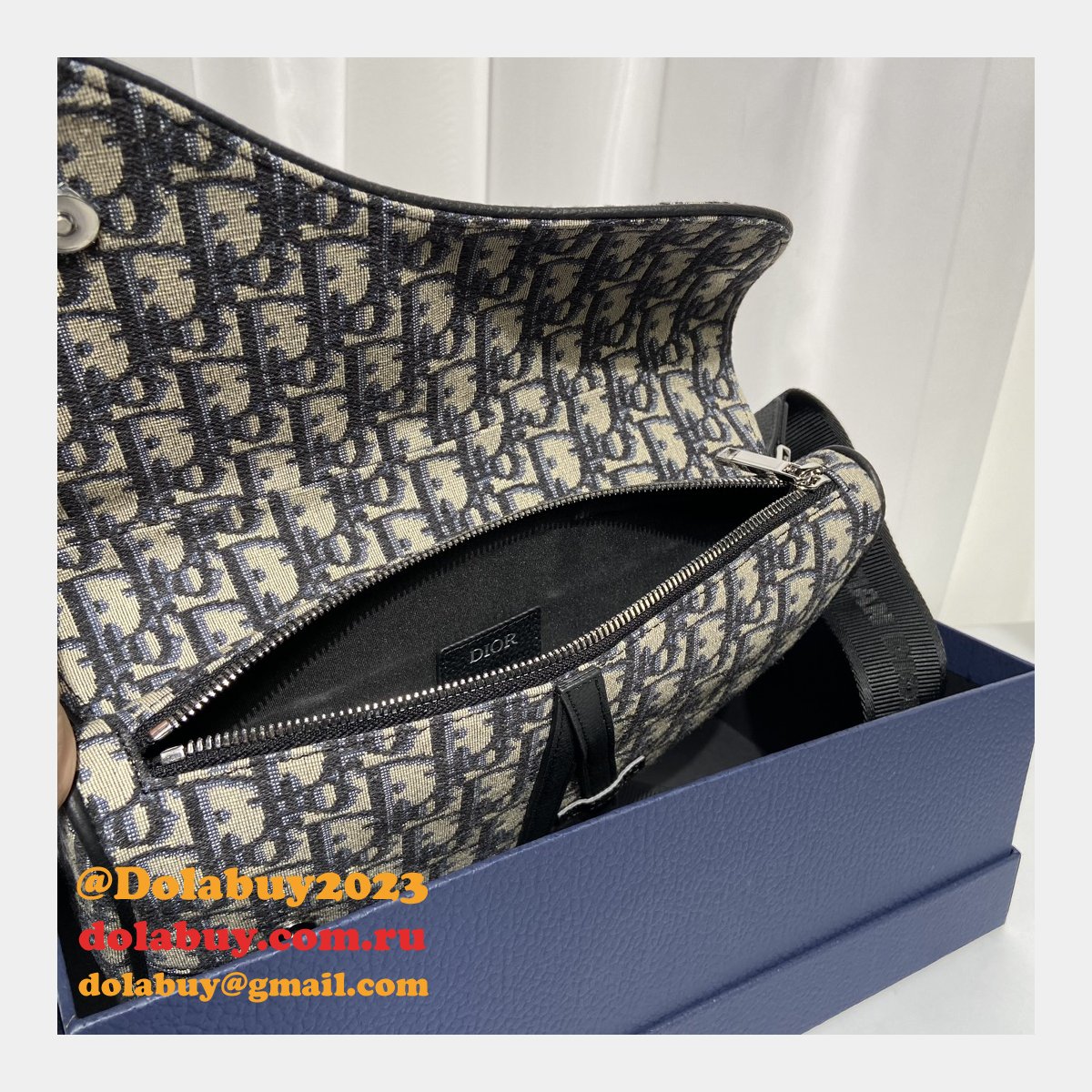 High Quality Dior homme saddle ophidia men bag