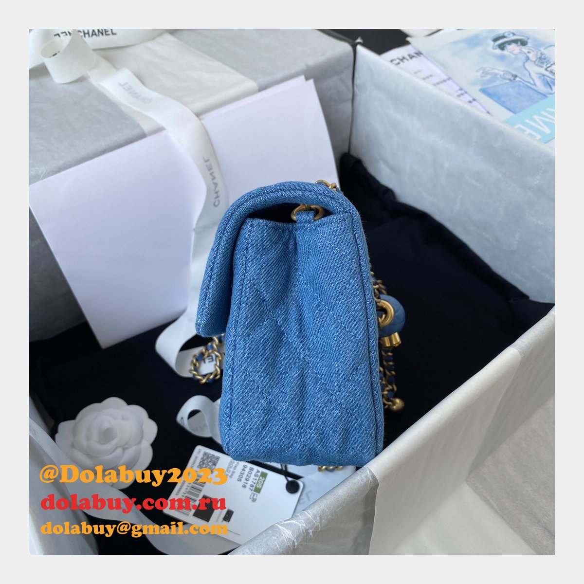 Designer Replica 20/17CM AS1787 Blue Bags Shop Replicas Store