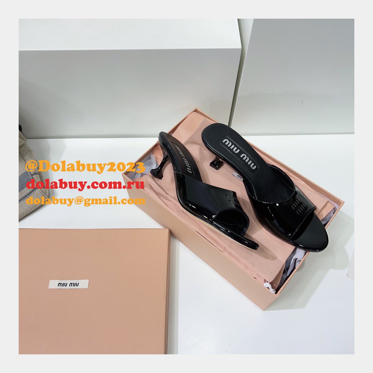 Miu Miu New Low Heel Slippers Buy The Best Product Replica Shoes