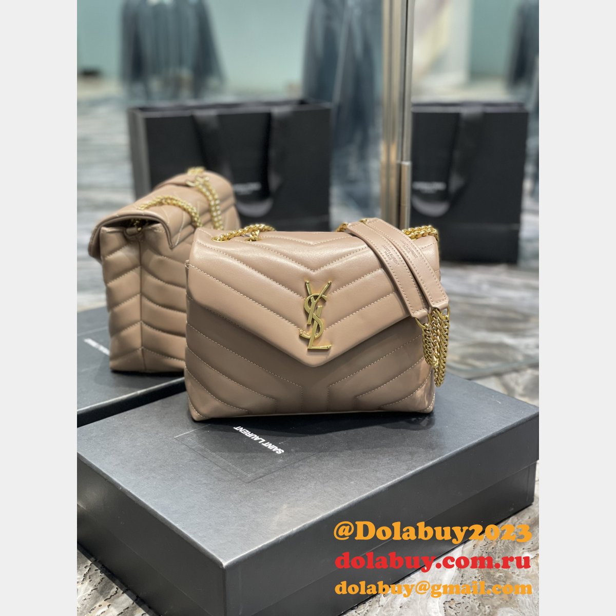 Fashion Perfect YSL LOULOU 494699 SHOULDER BAG 25CM
