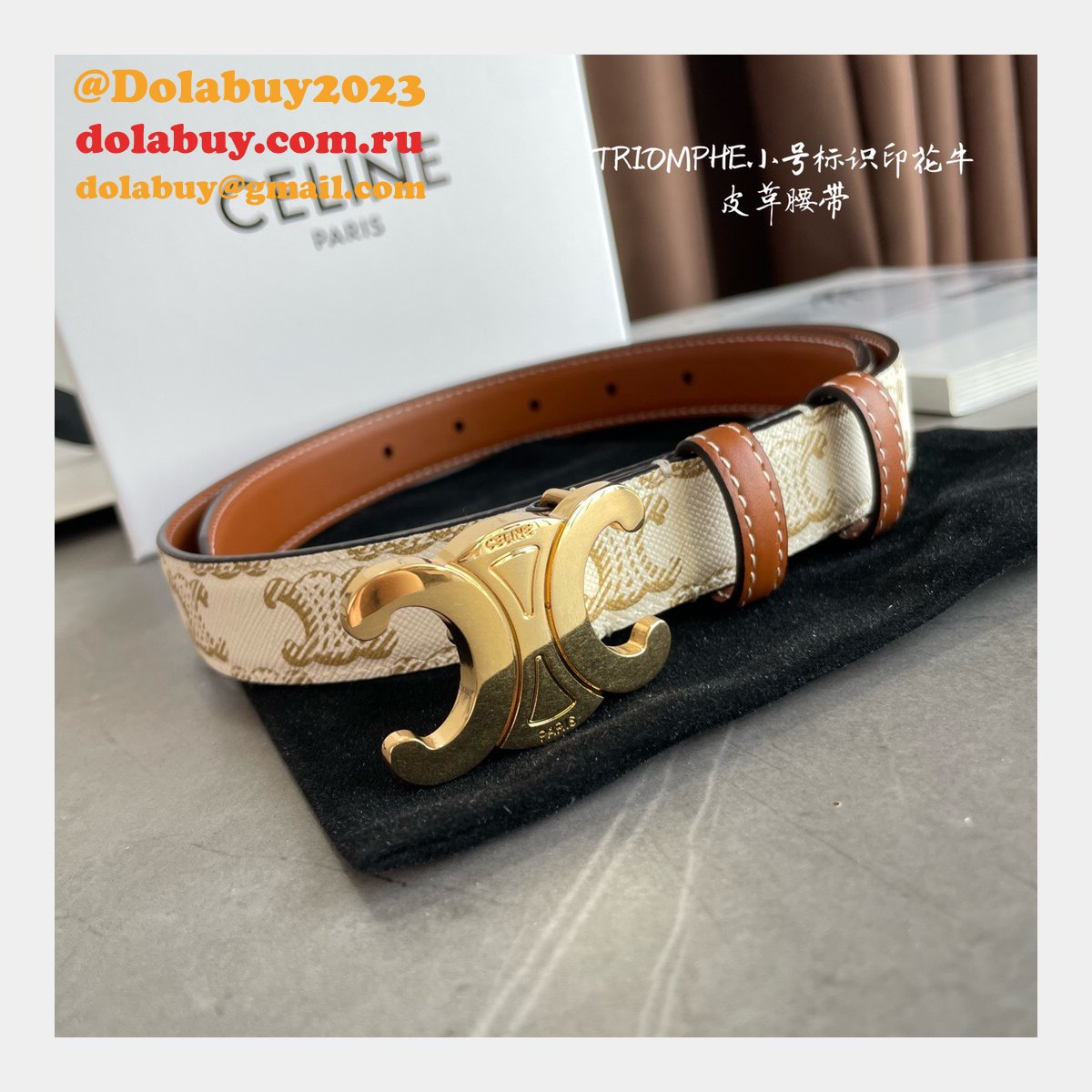 Top Quality Celine 18MM replica belts from china
