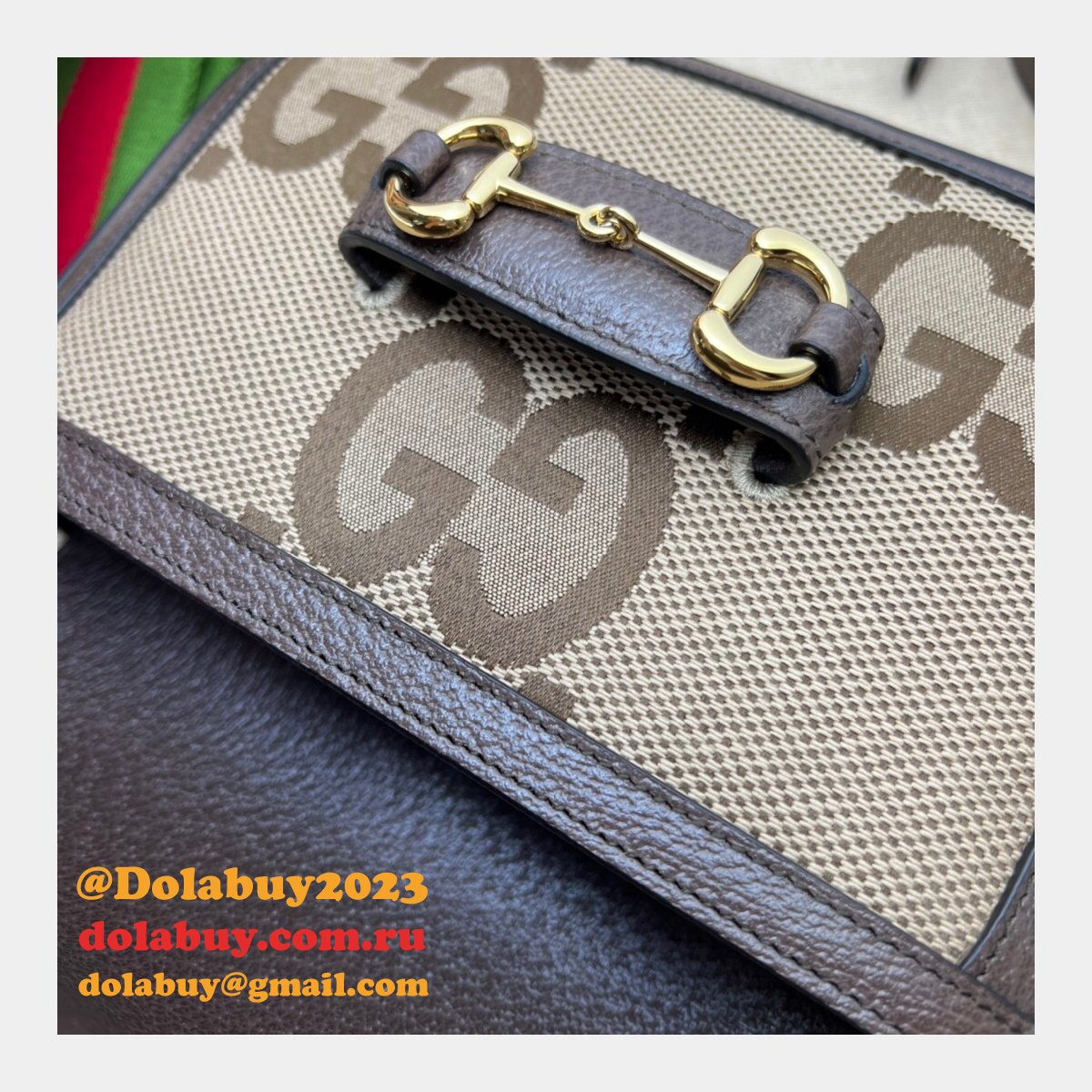 G*u*i high quality replica 658574 horsebit 1955 jumbo handbags