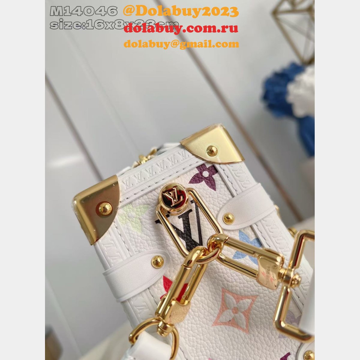 Luxury Louis Vuitton H27 Side Trunk LV x TM M14046 Duplicate Bag
