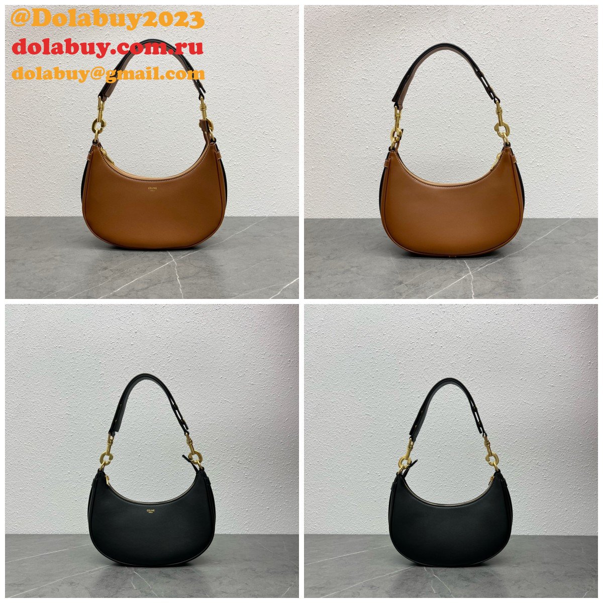 Celine Replica Luxury Ava Strap Hobo 196923 Top Bag
