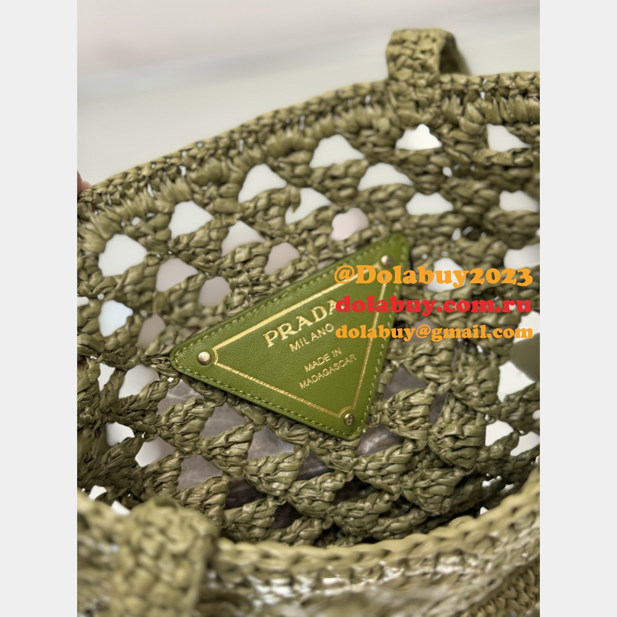 Wholesale Prada straw shopping bag 1BG493
