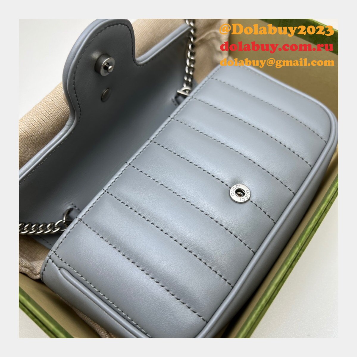 luxury 7 star replica G*u*i 476433 gg marmont matelassé mini bag