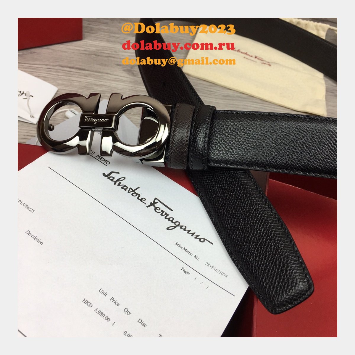Ferragamo Belts Perfect High Quality Replica 35 mm Black