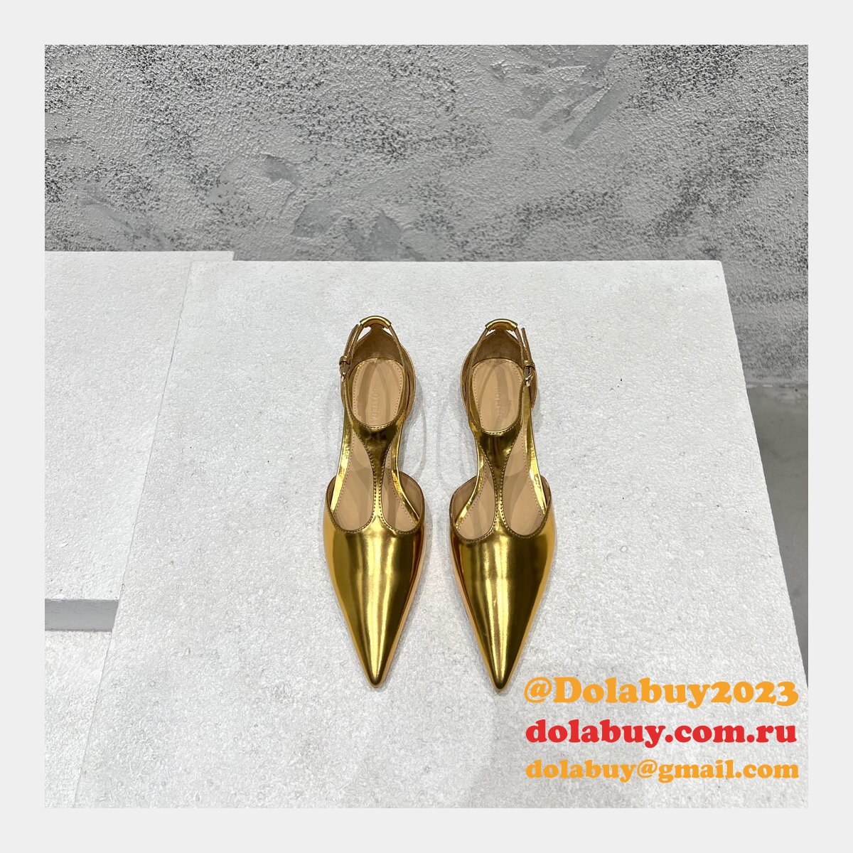 b0tte*a Ven*ta replica flat pointed toe sandals shoes