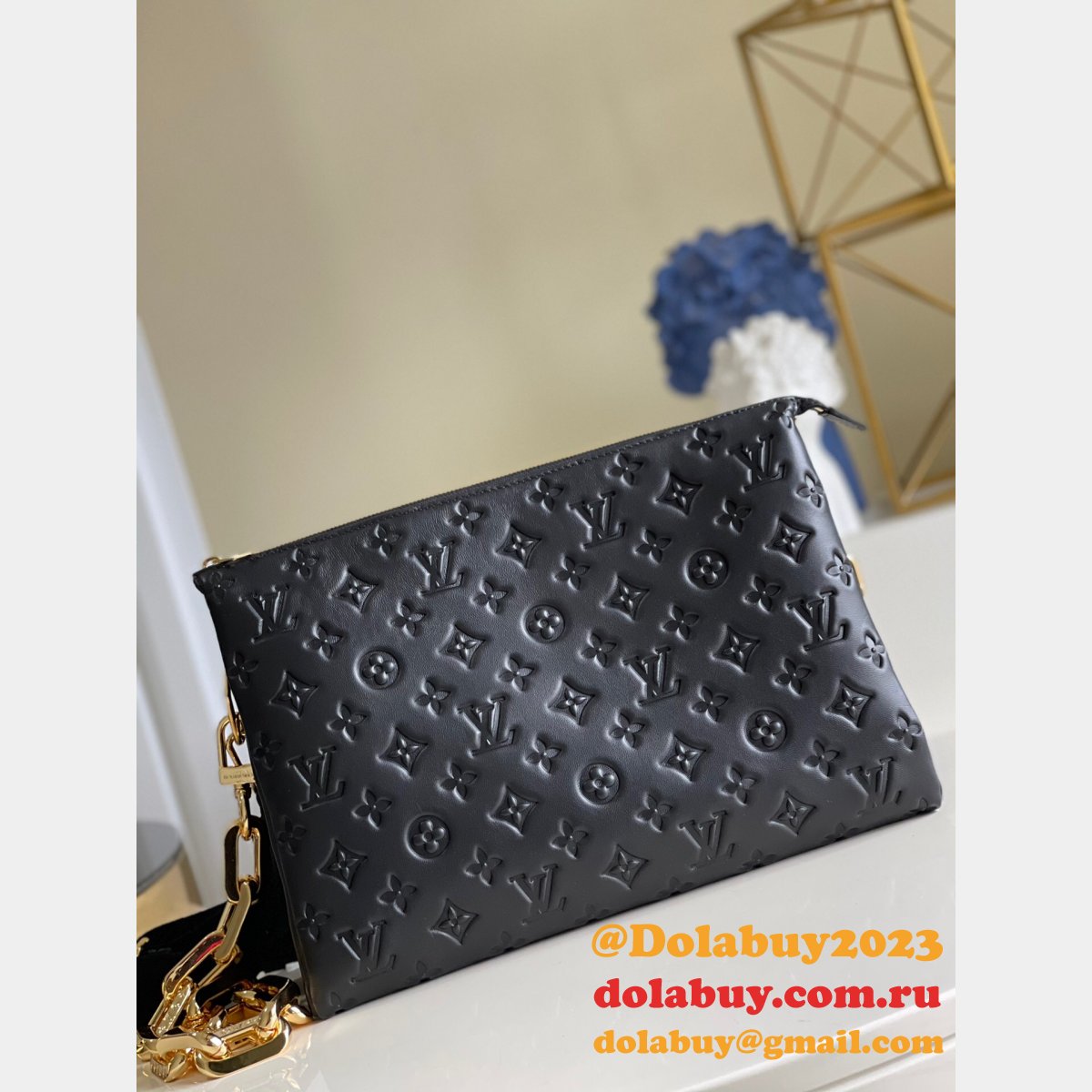 Coussin Other Leathers M57782 Black Louis Vuitton Replica