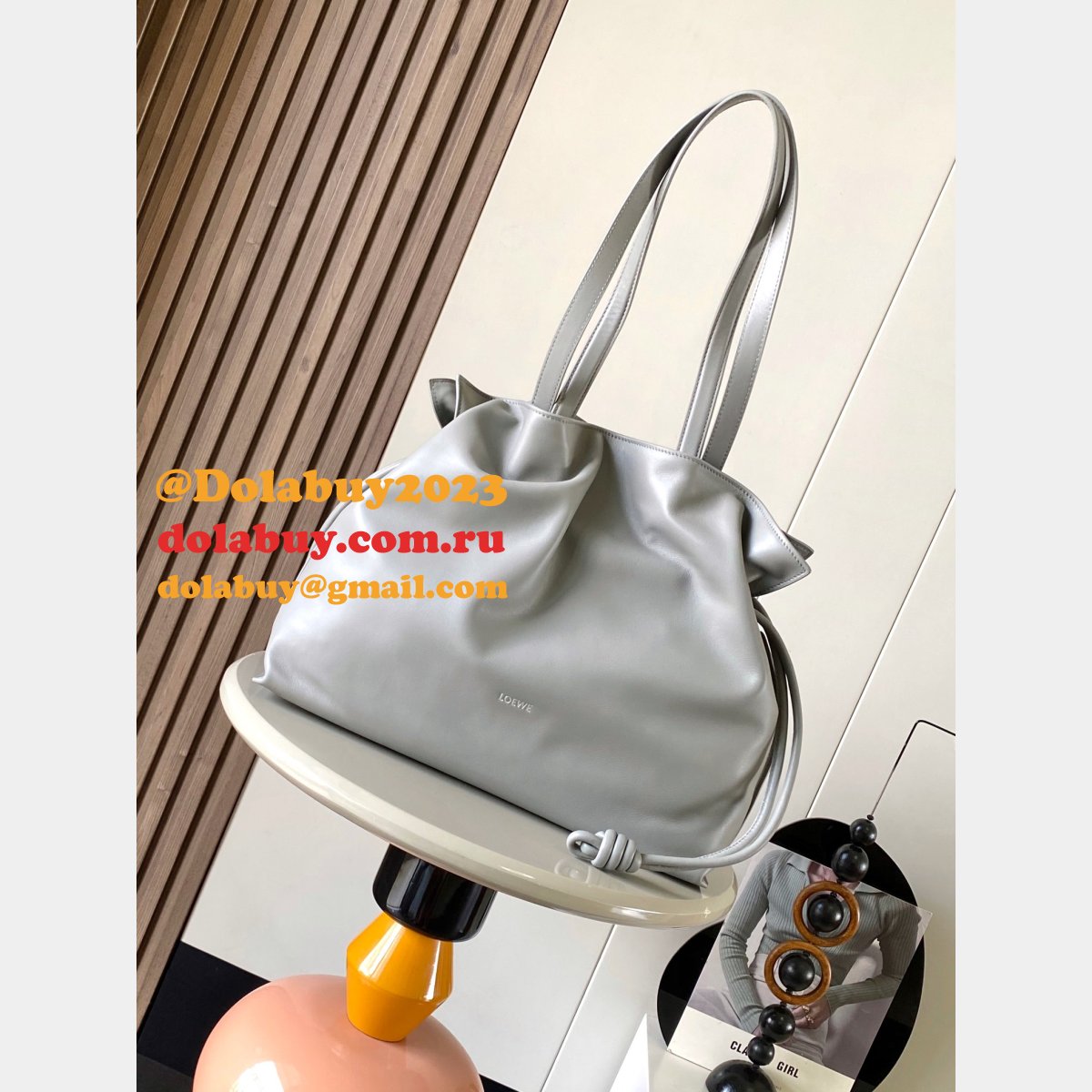 Luxury LOEWE Large Flamenco Clutch In Nappa Calfskin 38cm