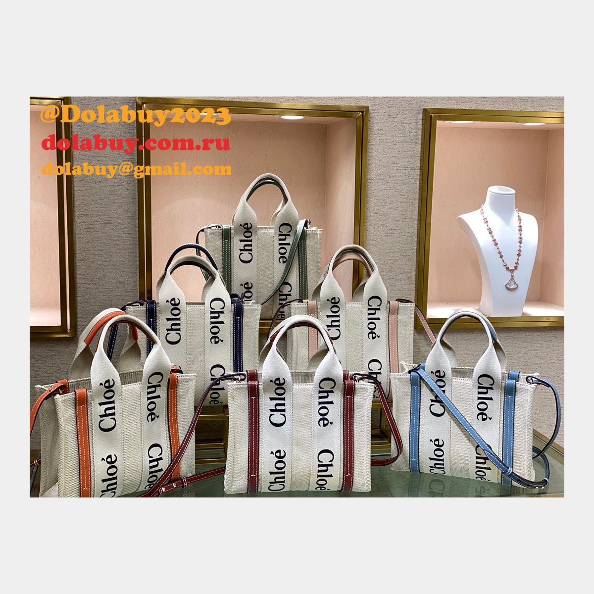Best Quality Replica Chloe 1:1 Tote Woody dolabuy Bag  26CM