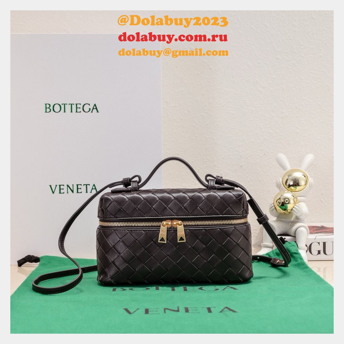 luxury b0tte*a Ven*ta 1:1 mirror vanity case 789109